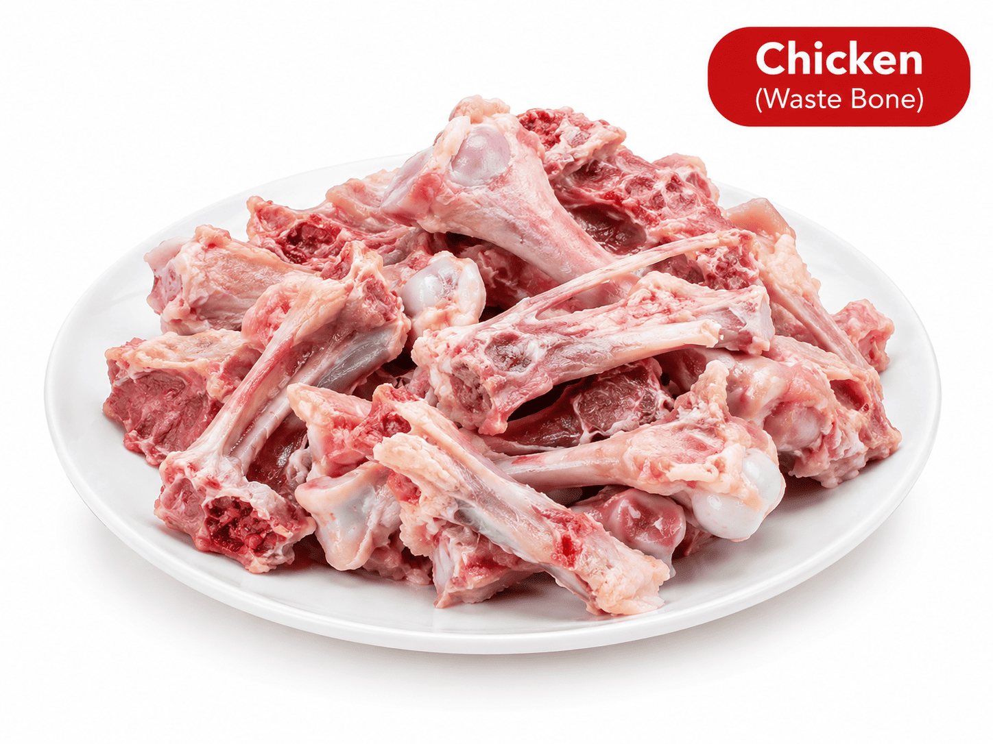 Fresh raw chicken bones and frames 1kg pack for soup and pet food by ChickenWala