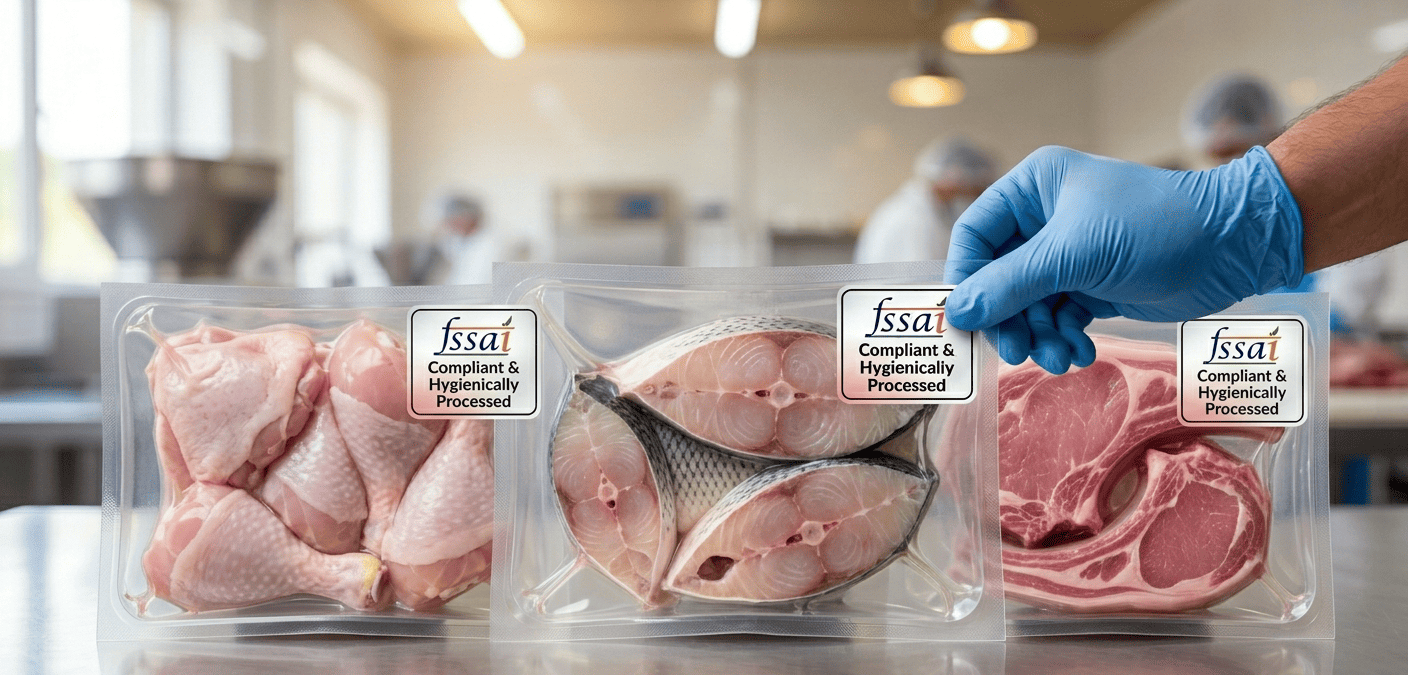 hygienic meat processing in Patna FSSAI approved fresh meat